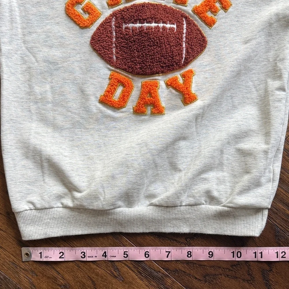 4T - 5T Game Day Football Sweatshirt and Football Flare Bellbottom Pants Set